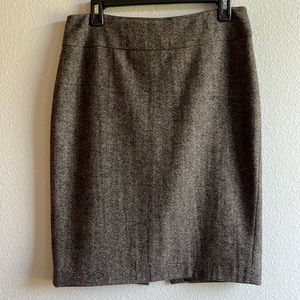 cAbi 245 Tweed Wool Blend Pencil Skirt sz 4